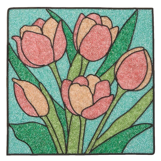 10" x 10" Tulip Bead Art Kit by Make Market